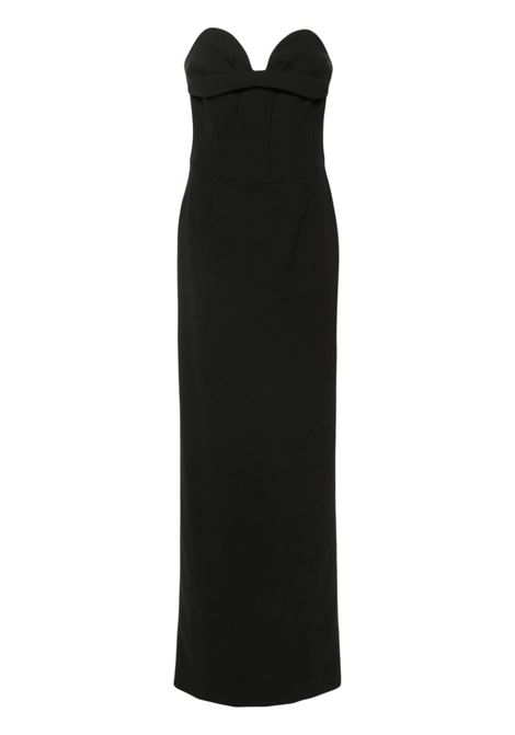 Black sweetheart corset maxi dress Magda Burtrym - women